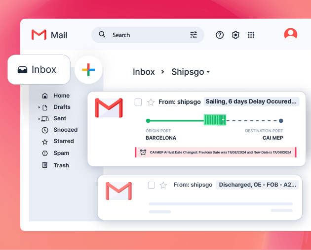 Container status notifications and alerts